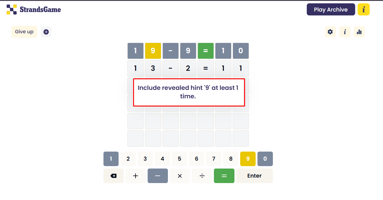 Include Revealed Hint