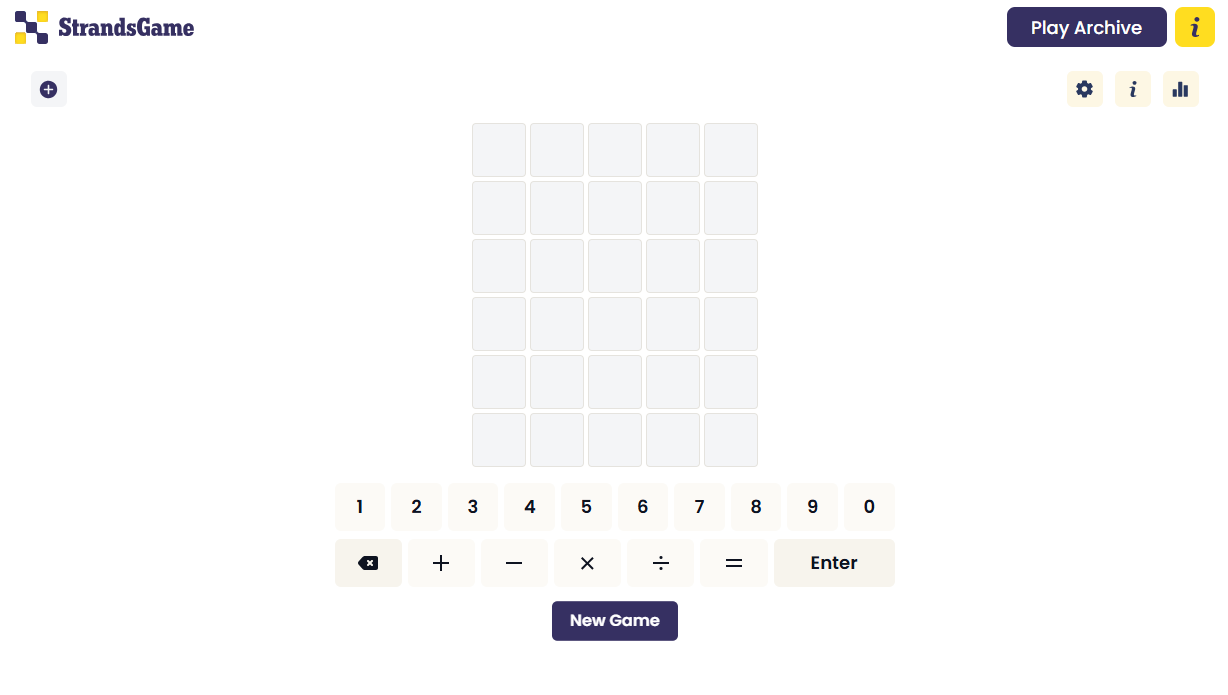 Numberle Interface