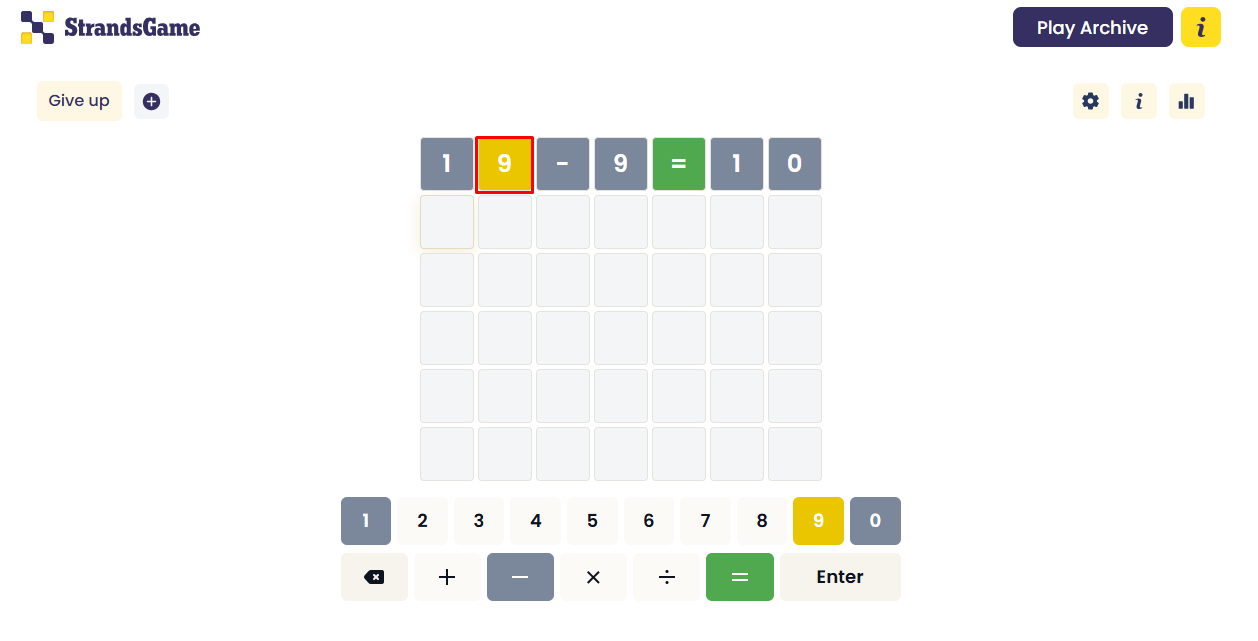 Reuse Yellow Numbers