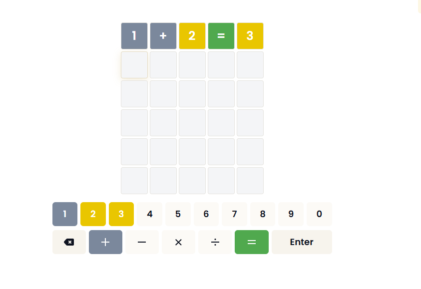 Yellow Colour in Numberle